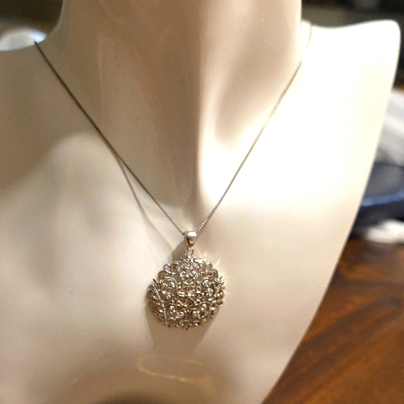 925 Sterling Silver 20in Pendant Necklace - Picture 1 of 5